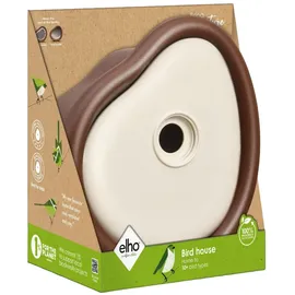 elho Vogelhaus Organic 25 cm Braun-Weiß