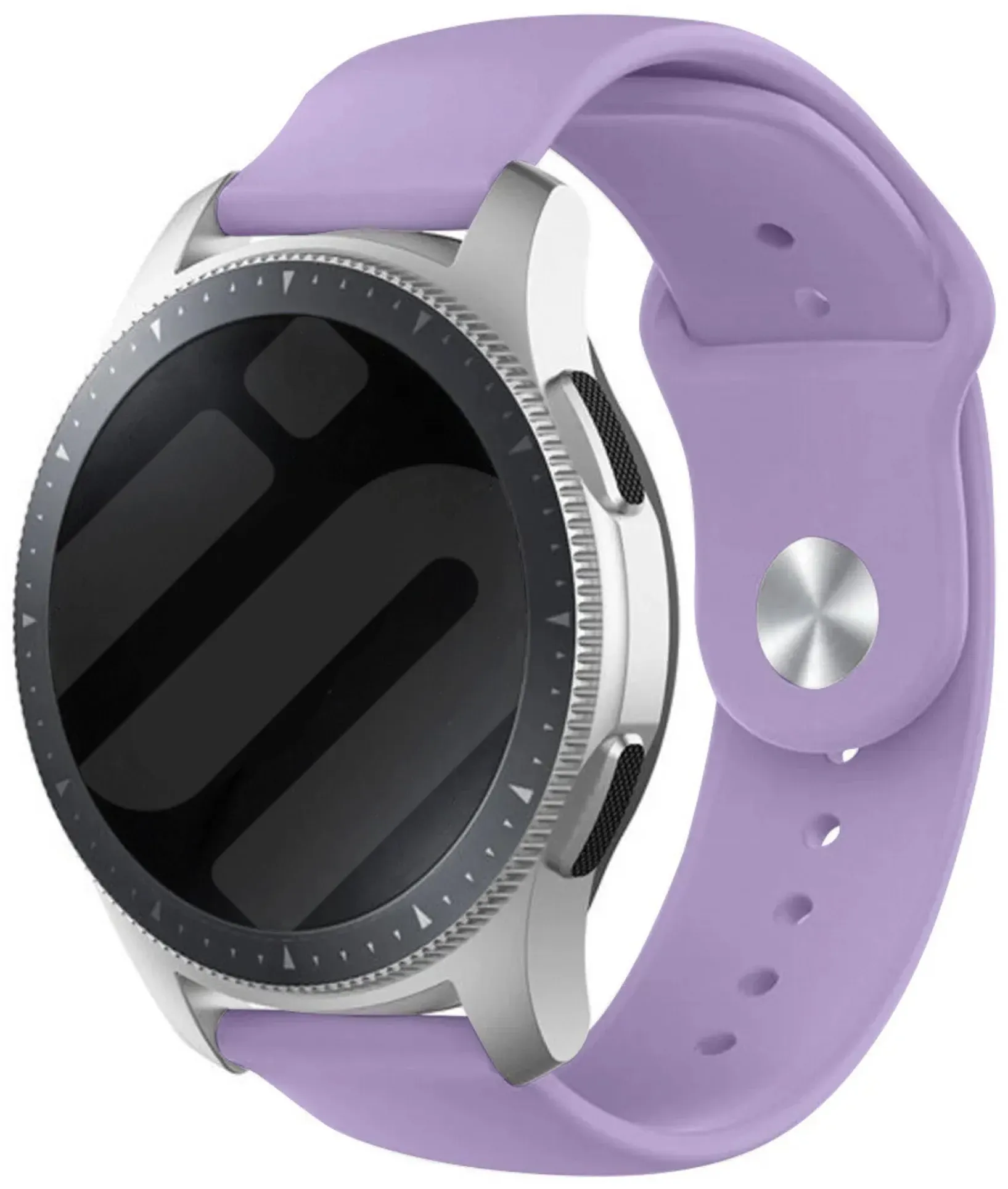 Strap-it Coros Pace 3 Armband Silikon 'Sport' für Coros Pace 3 - Hell Lila - Druckknopf Verschluss