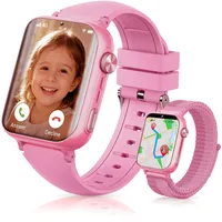 JHLGRE Smartwatch Kinder, 1.83" Touchscreen, 4G Unterstützt Video/Sprache/Chat, GPS+LBS+WiFi Ortung, Notrufmodus, Schulmodus, IP68 Wasserdicht, Geburtstagsgeschenk für das Kind (Rosa)