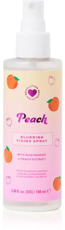 I Heart Revolution Peach Mattifying Fixing Spray mattierendes Fixierspary für das Make-up Farbton Peach 100 ml