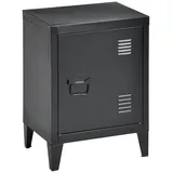 [en.casa] Nachtschrank Inari 30 x 40 x 57 cm Schwarz
