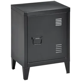 [en.casa] Nachtschrank Inari 30 x 40 x 57 cm Schwarz