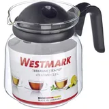 WESTMARK Teekanne Westmark Teekanne Teatime Glas, 1,0 Liter, 1 l, (1-St) weiß