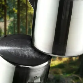 Kadax Thermobecher 0,2 l Silber 2 St.