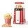 yashe Popcornmaschine Retro, 1200 W Heißluft-Popcornmaschine mit Messbecher, One-Touch, Ölfrei, Perfekt für Heimkino, Filmabende, Partys, Rot