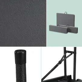 Relaxdays Bierzeltgarnitur klappbar, Grau,Schwarz