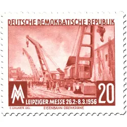 Briefmarken Leipziger Frühjahrsmesse 1956, Michel-Nr. 518-519, postfrisch