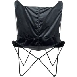 Beliani Sessel NYBRO Samtstoff 70 x 99 x 85 cm Schwarz
