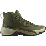 Salomon Cross Hike Mid GTX Herren Wanderschuhe Gore-Tex-Oliv-Dunkelgrün-8,5