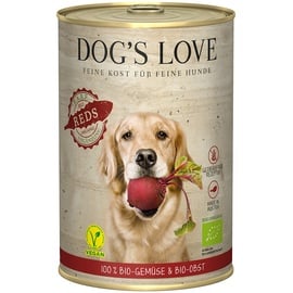Dog ́s Love 6x 400g Dog ́s Love Bio Vegan Reds Hundefutter nass