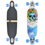 Apollo Longboard Twin Tip DT Longboard 38", aus Holz mehrlagig verleimt für Idealen Flex & Stabilität blau