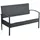 vidaXL Garten-Lounge-Set 4-tlg. schwarz