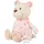 Sterntaler Spieluhr L Bär Betty, Kinder- und Babyspielzeug, kuschliger Flausch und bedrucktes Jersey, herausnehmbares Spielwerk, Sternengriff, Melodie: Brahm’s Wiegelied, 29×25×9,5 cm, cremeweiß
