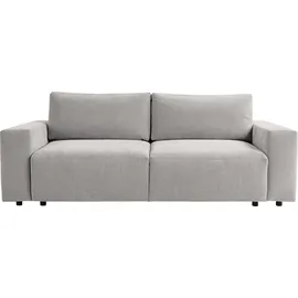 werk2 Schlafsofa WERK2 "Lima, inkl. Bettkasten, bequem, Mega Sofa: Breite 245 cm", hellgrau, B:245cm H:74cm T:102cm, 100% Polyester, Sofas, Schlafsofa, Big Sofa mit Bettfunktion und Stauraum für Krims & Krams