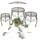 DanDiBo Ambiente Blumenhocker 3er Set 140129  Rund 30 x 30 cm Braun