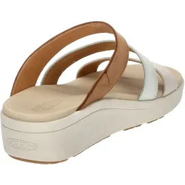 Keen ELLECITY SLIDE Damen Natural Leather/Clearly Aqua 41