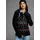 KangaROOS Fleecejacke in Schwarz-pink | Gr.: 52/54,