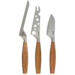 Boska Käsemesserset Oslo+ / Für alle Käsesorten / Non-Stick / Europäisches Eichenholz / Edelstahl / Ergonomisch