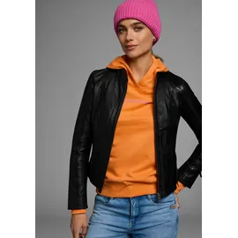ALPENBLITZ Lederjacke in schwarz, | Gr.: 34,