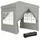 Outsunny Faltpavillon 2,5 x 2,5 m inkl. 4 Seitenteile Hellgrau