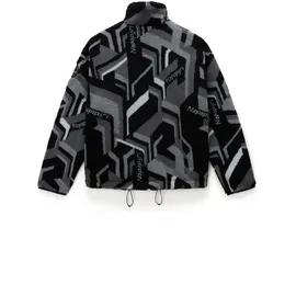 Napapijri Fleecejacke Fiemme grau / hellgrau / schwarz / naturweiß XL
