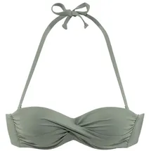 s.Oliver Bandeau-Bikini-Top Damen oliv Gr.34 Cup C