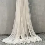 Anevous 10m x 150cm Tüllstoff zum Nähen, Soft Tüll Stoffe Meterware, Netzstoff Dekostoff zum Dekorieren, Tülldekostoff Drapierstoff für Hochzeit Vorhänge Kleid Tüllrock Torbogen Zeremonie Deko,Beige