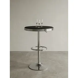 KADIMA DESIGN Retro-Bartisch rund 60 x 68 cm Grau