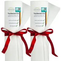 Sensalux Tischdecke Sensalux Tischdeckenrollen-Set, 2 Stück, 1m x 40m