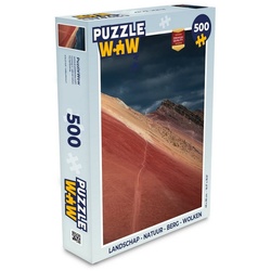 MuchoWow Puzzle Landschaft – Natur – Berge – Wolken, 500 Puzzleteile, Foto-Puzzle, Bilderrätsel, Puzzlespiele, Spielzeug bunt