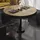 GGM Möbel Bistro Loungetisch Ø 70 x 41 cm Eiche/Schwarz