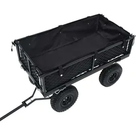 vidaXL Bollerwagen schwarz