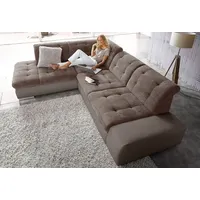 sit&more Ecksofa »Pale L-Form«, inklusive Kopfteilverstellung, wahlweise mit Bettfunktion grau