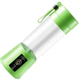 Ailgely Tragbarer Persönlicher Mixer Smoothie Maker, Mini Mixer für Smoothies und Shakes mit 6 Edelstahlmesser, 380ml Standmixer Persönlicher für Babynahrung, Fitnessstudio, Reisen