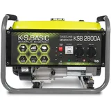 K&S Könner&Söhnen KSB 2800A Stromerzeuger Aluminium Benzin Generator 6,5 PS - 4-Takt Benzinmotor mit automatischer Spannungsregler 230v(AVR), 2800 Watt, 16A, für den Heim und Freizeitbedarf