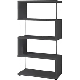 Z2 Mäusbacher Standregal 66 x 33 x 126 cm Schwarz