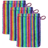 CAWÖ Waschlappen 3er Pack 'Life Style Stripes' Baumwolle 3 ct