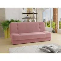 Sofnet Schlafsofa Sena, mit Schlaffunktion und Bettkasten, Bettsofa, Couch, Sofagarnitur rosa
