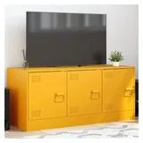 vidaXL TV-Schrank Senfgelb 99x39x44 cm Stahl