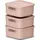 Rotho Maloja Aufbewahrungsbox 39,5 x 38,0 x 17,7 cm 3-tlg. rosa