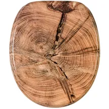 Sanilo WC-Sitz Old Tree, Hochwertiger und Stabiler Toilettendeckel aus Holz