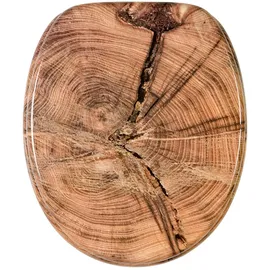 Sanilo WC-Sitz Old Tree, Hochwertiger und Stabiler Toilettendeckel aus Holz