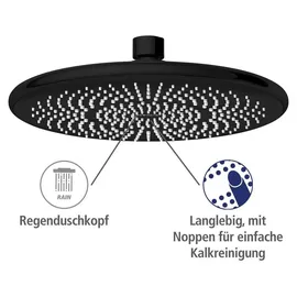 Wenko Duschsystem Watersaving Schwarz 75-120 cm