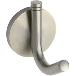 Mantelhaken Jaina Rosette ø 57 mm, Höhe 80 mm, Edelstahl gebürstet