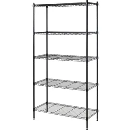 TOOLCRAFT TO-10565271 Lagerregal-Komplettregal 160 kg (B x H x T) 900 x 1815 x 400 mm Stahl Schwarz