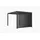 gardenson Pergola-Lamellenwand ca. 123x240 cm Anthrazit