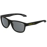 O'Neill ONS Coast2.0 Unisex-Sonnenbrille Vollrand Oval Kunststoff-Gestell, schwarz