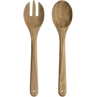 LEONARDO Besteck-Set Leonardo Salatbesteck Akazienholz Matera (2-teilig)