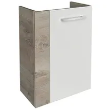 Fackelmann SBC Beckenunterschrank 45 cm Braun hell/Weiß, rechts