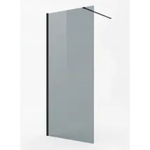 Badplaats Duschwand Rizani 50 x 200cm Glas Duschabtrennung Schwarz - Walk-In Dusche Nano Duschtrennwand